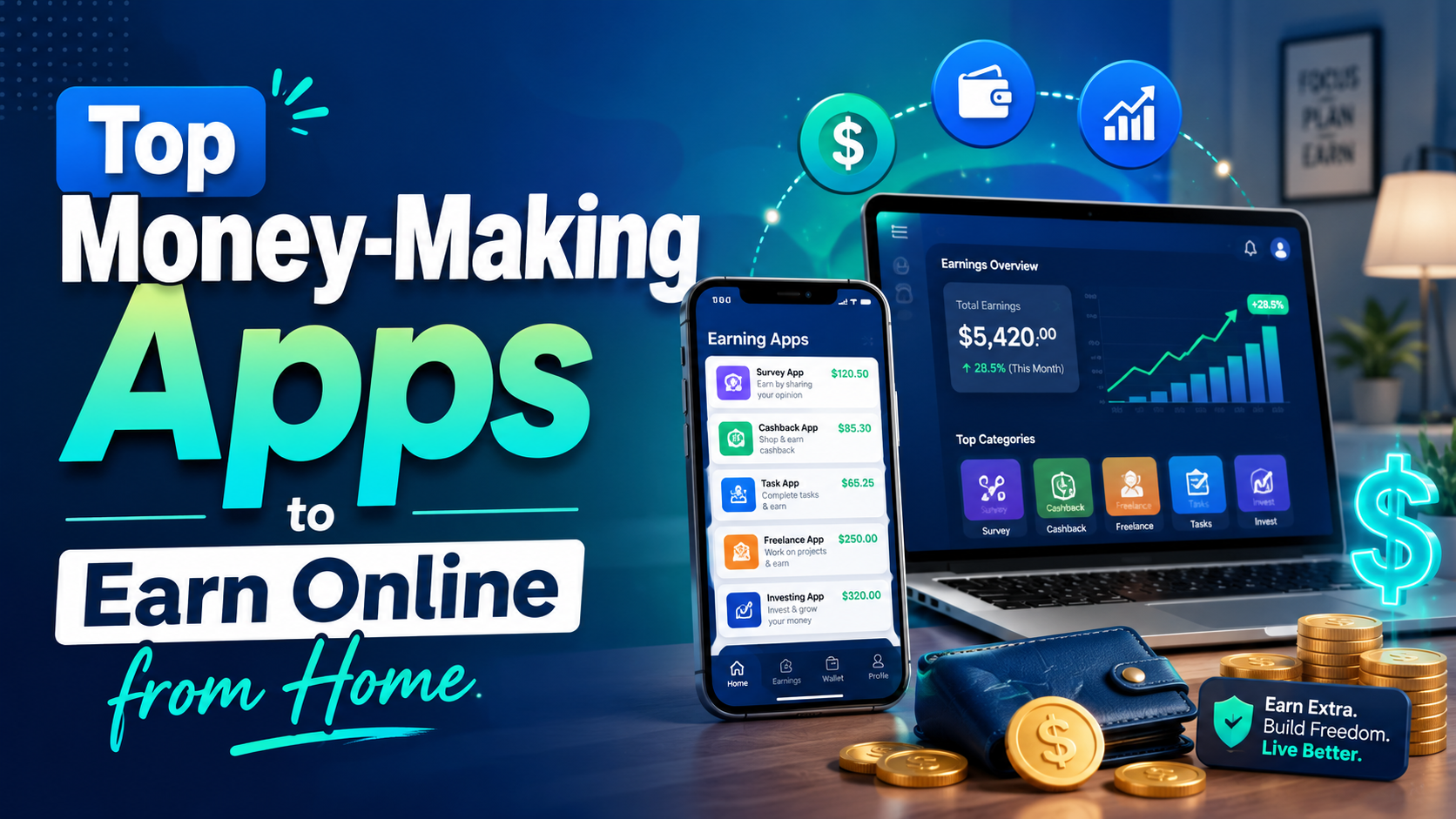 Top Money-Making Apps to Earn Online from Home